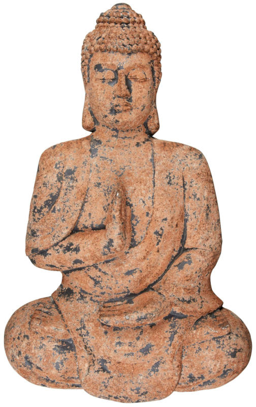Wanddeko Buddha Schwarz/Braun