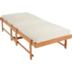 Klappbett 80/190 cm Buchefarben