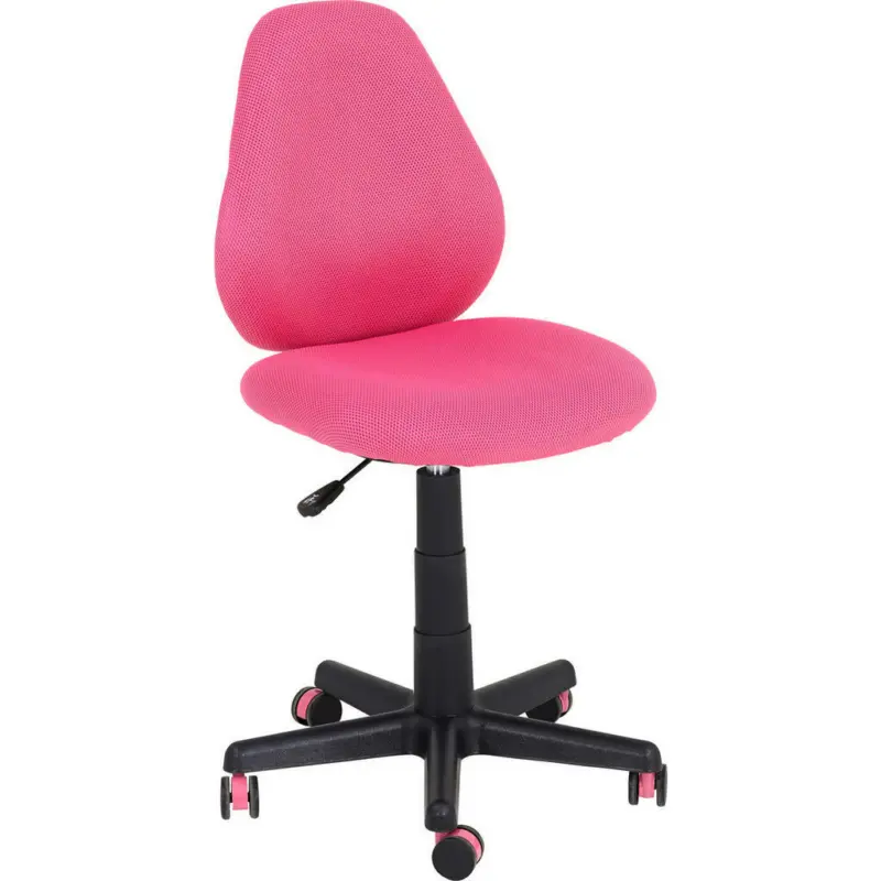 Jugenddrehstuhl in Netzbespannung Schwarz, Pink