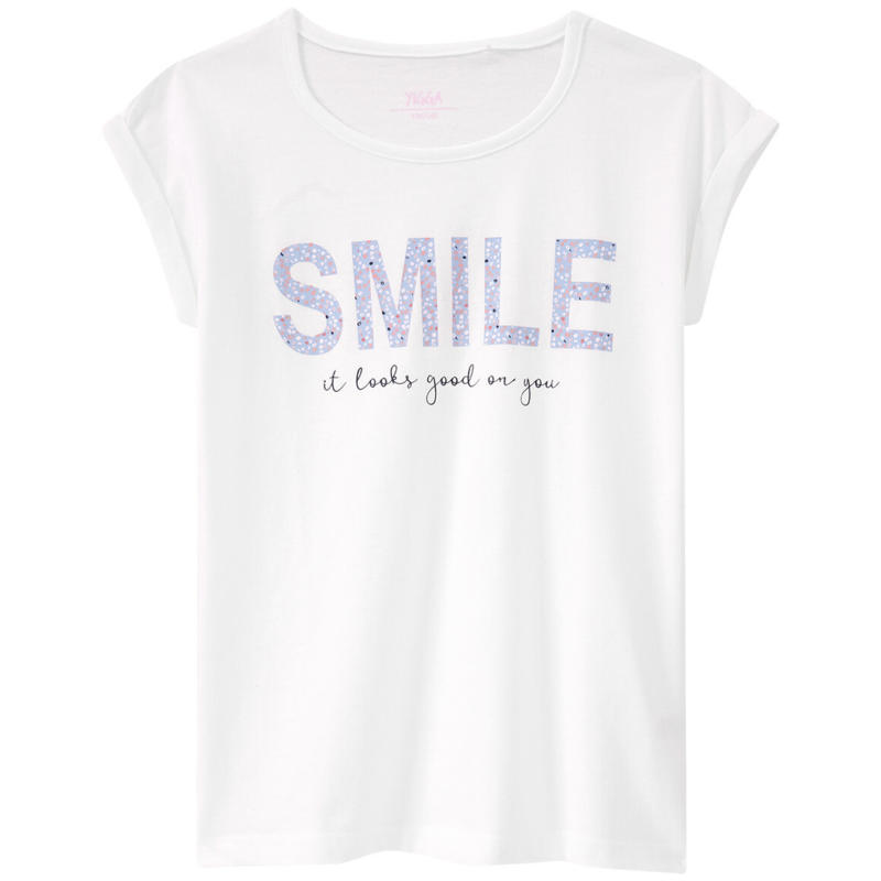 Mädchen T-Shirt mit Message-Print