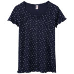 Ernsting's family Mädchen T-Shirt mit imitierter Knopfleiste - bis 28.02.2024