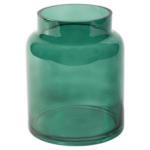 Ernsting's family Vase aus grünem Glas - bis 08.05.2024