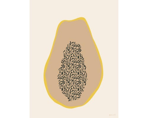 Kunstdruck Papaya 60x80 cm