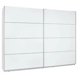 Schiebetürenschrank in Weiß