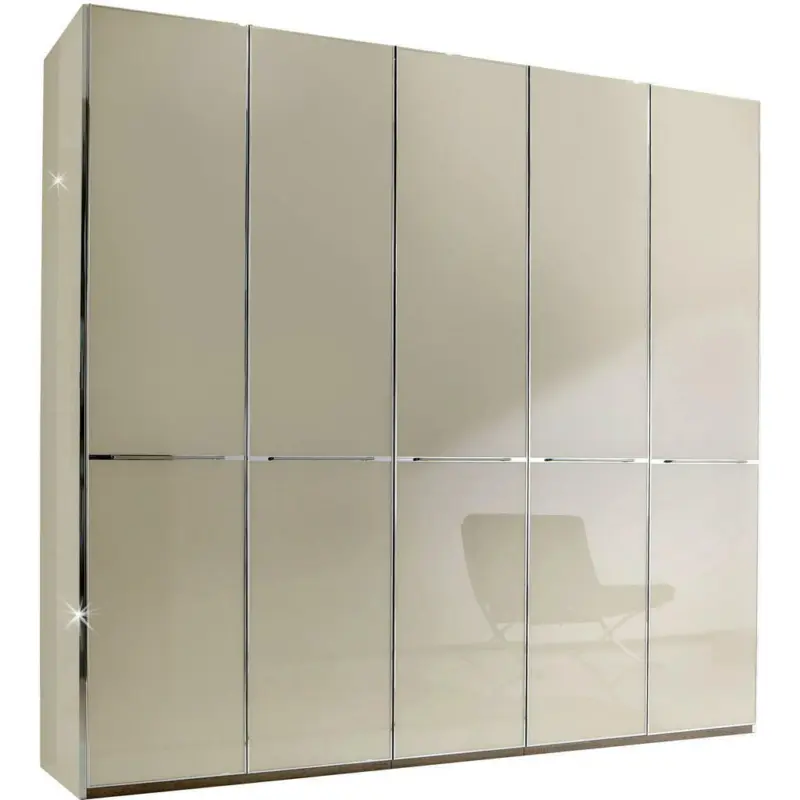 Drehtürenschrank in Beige, Trüffeleichefarben