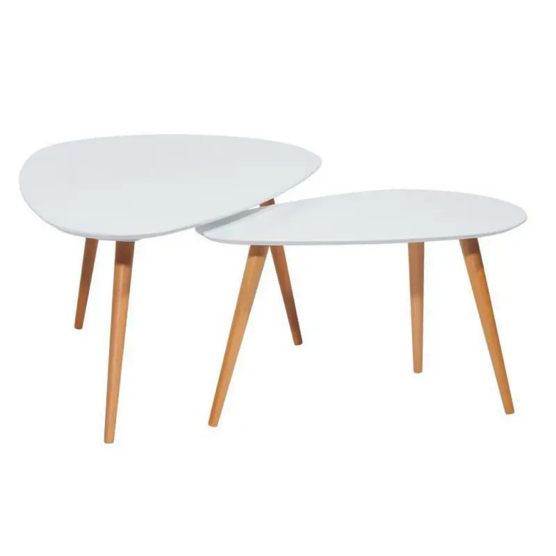 Beistelltischset in Holz, Holzwerkstoff 116-.75/66-43/45-39 cm