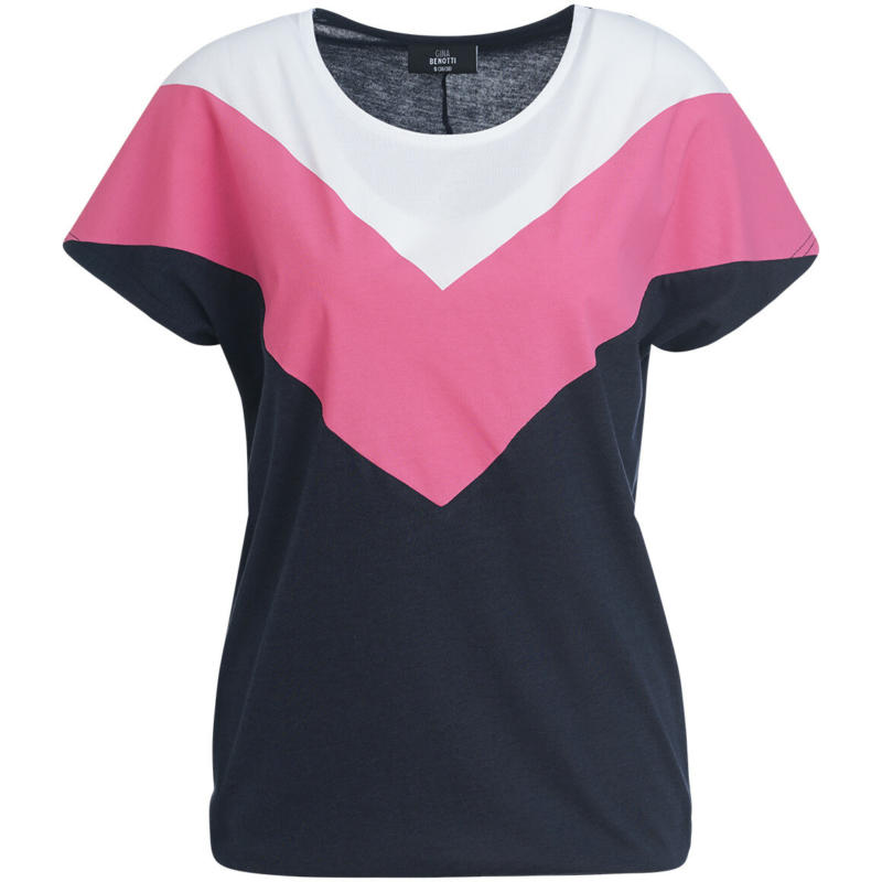 Damen T-Shirt mit Colourblocking
