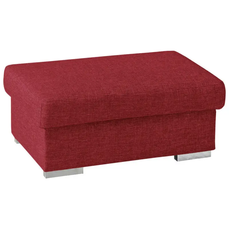 Hocker in Textil Rot