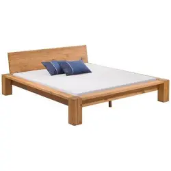 Balkenbett 200/200 cm in Eichefarben