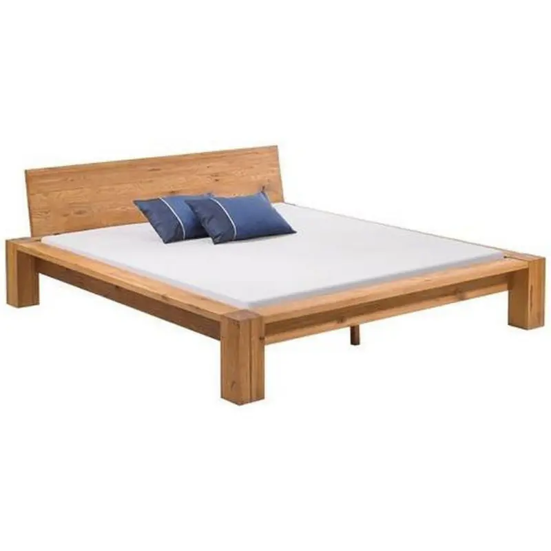 Balkenbett 200/200 cm in Eichefarben