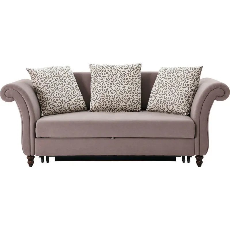 Schlafsofa in Grau, Beige