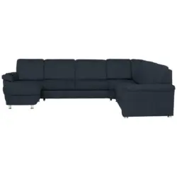 Wohnlandschaft in Flachgewebe Blau