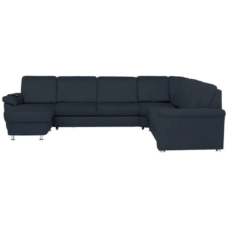 Wohnlandschaft in Flachgewebe Blau