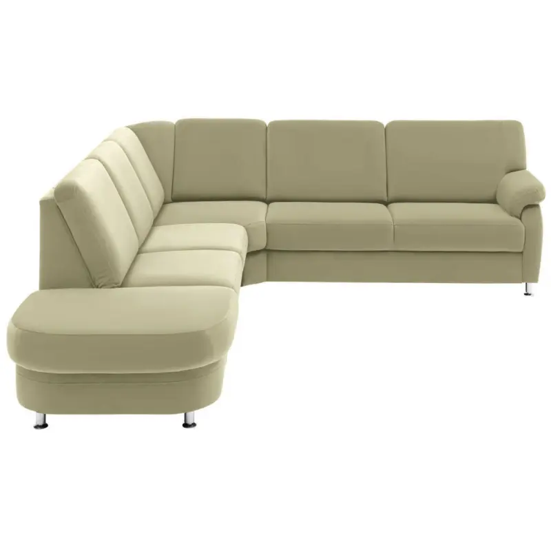 Ecksofa in Flachgewebe Grün