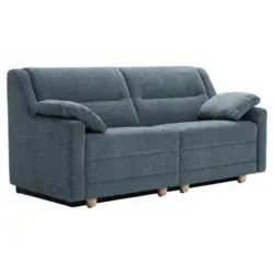 Schlafsofa in Chenille Blau