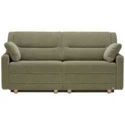 Schlafsofa in Chenille Olivgrün