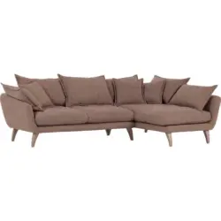 Wohnlandschaft in Mikrofaser Braun