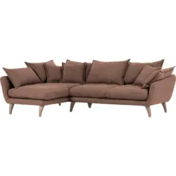 Wohnlandschaft in Mikrofaser Braun