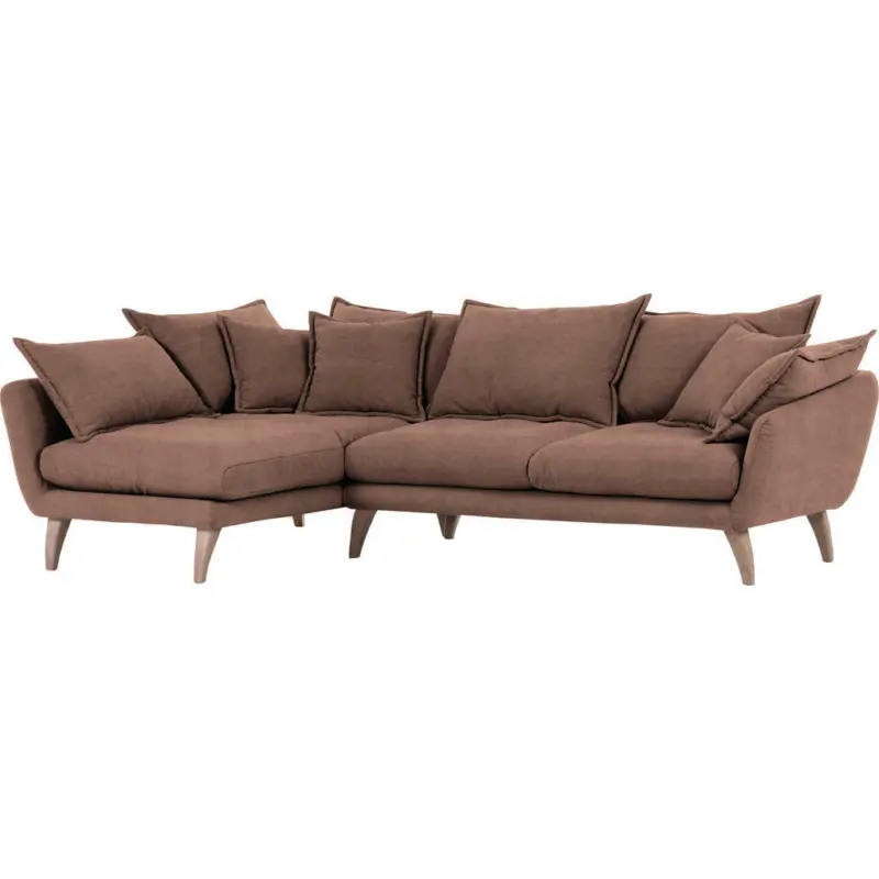 Wohnlandschaft in Mikrofaser Braun