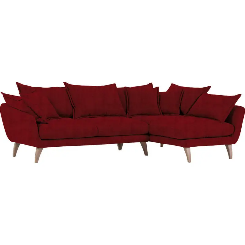 Wohnlandschaft in Flachgewebe Rot