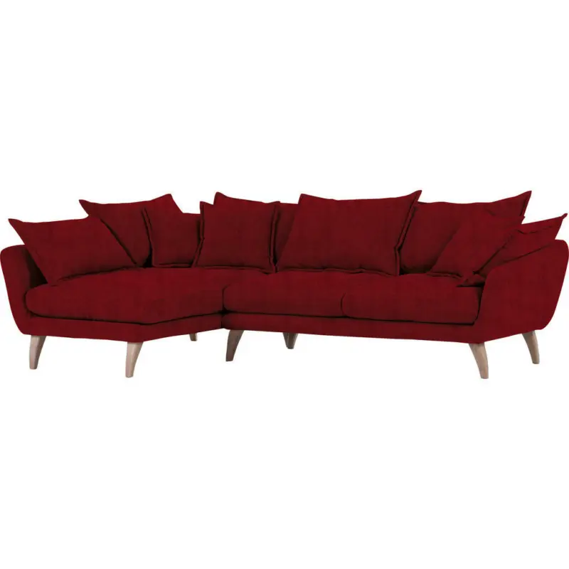 Wohnlandschaft in Flachgewebe Rot