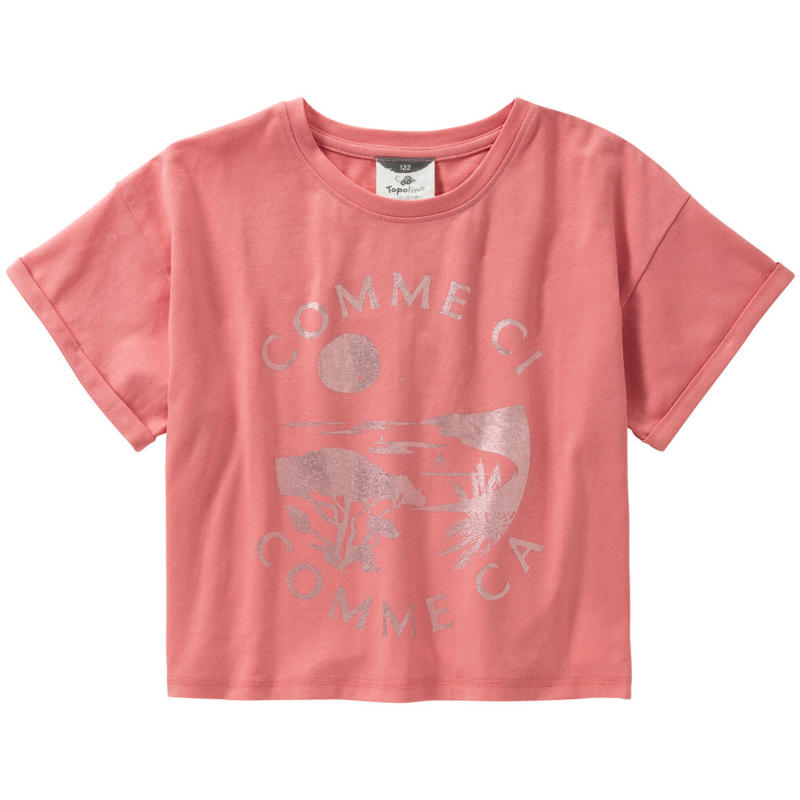 Mädchen T-Shirt mit Folienprint (Nur online)