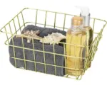 Hornbach Aufbewahrungskorb Wenko Viana 18x12x25 cm gold