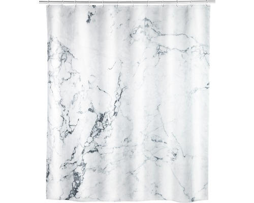 Duschvorhang Wenko 180x200 cm Onyx grau