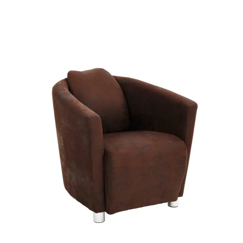 Sessel in Mikrofaser Braun