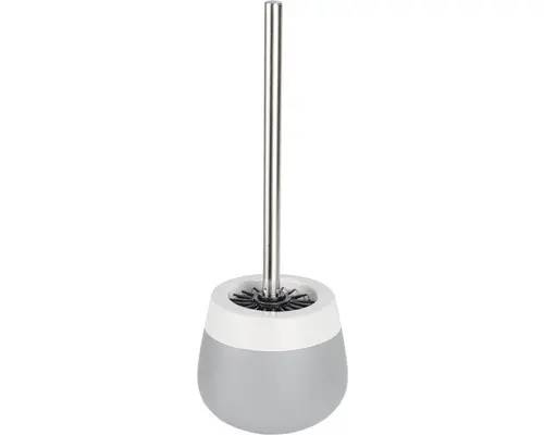 WC-Bürstengarnitur Wenko Malta grau/weiß
