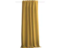 Vorhang mit Universalband Akustik curry 135x245 cm