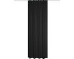 Hornbach Vorhang mit Universalband Blacky schwarz 135x245 cm schwer entflammbar