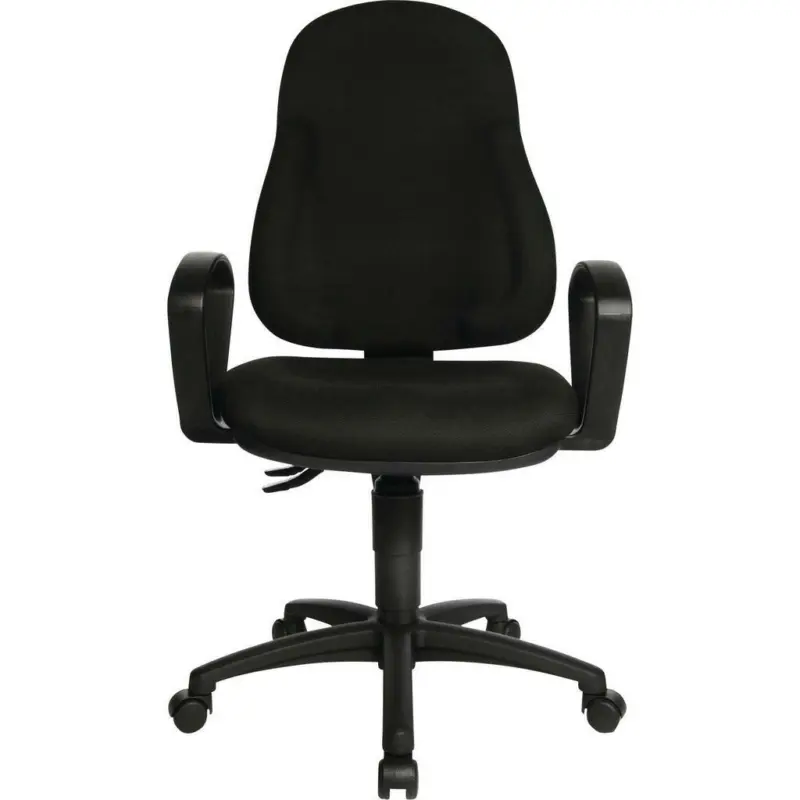 Drehstuhl in Webstoff Schwarz