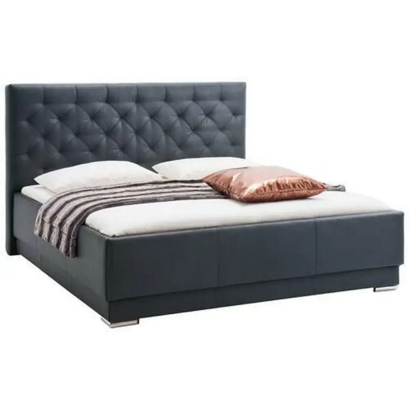 Polsterbett 160/200 cm in Schwarz