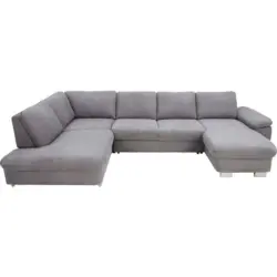 Wohnlandschaft in Silberfarben