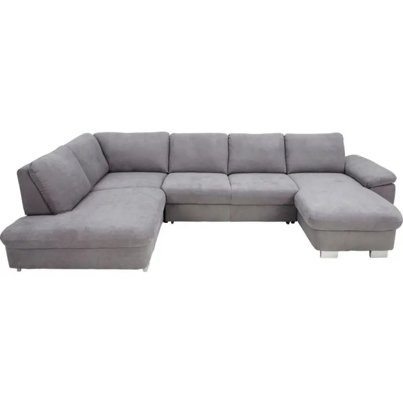 Wohnlandschaft in Silberfarben