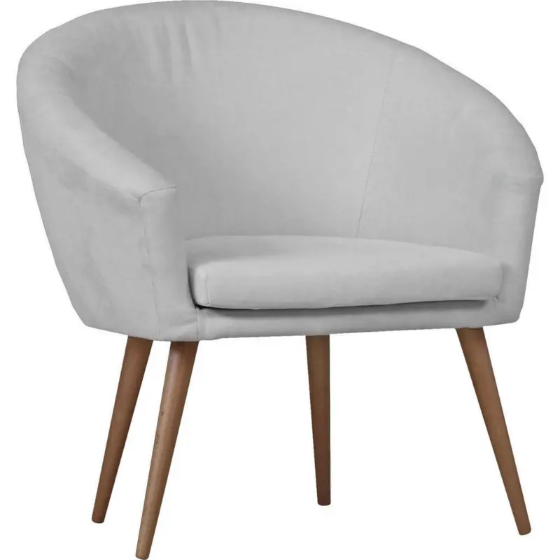 Sessel in Flachgewebe Beige