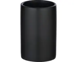 Zahnputzbecher Wenko Polaris schwarz matt