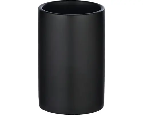 Zahnputzbecher Wenko Polaris schwarz matt