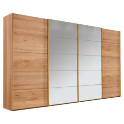 Schwebetürenschrank in Eichefarben
