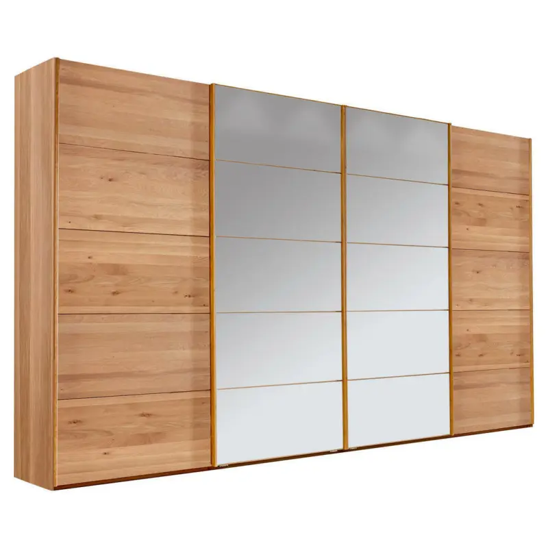 Schwebetürenschrank in Eichefarben