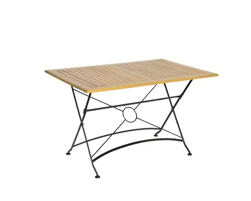 Gartenmöbelset Acamp 4 -Sitzer bestehend aus: Tisch, 4 Stühle Stahl Holz