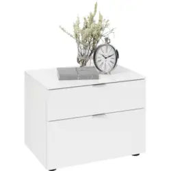 Nachtkästchen in Weiß