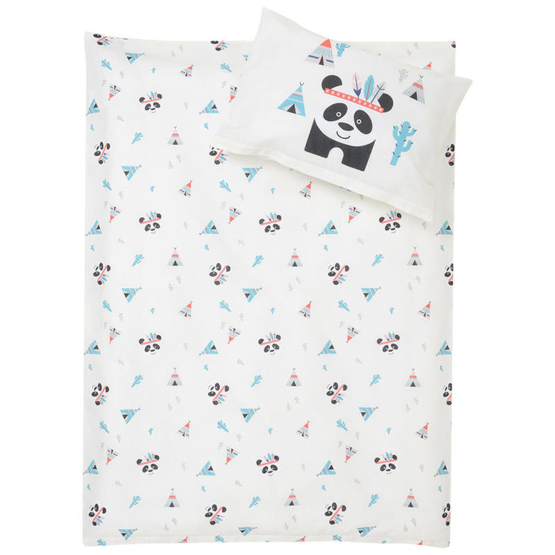 Baby Bettwäsche mit Pandabär-Print