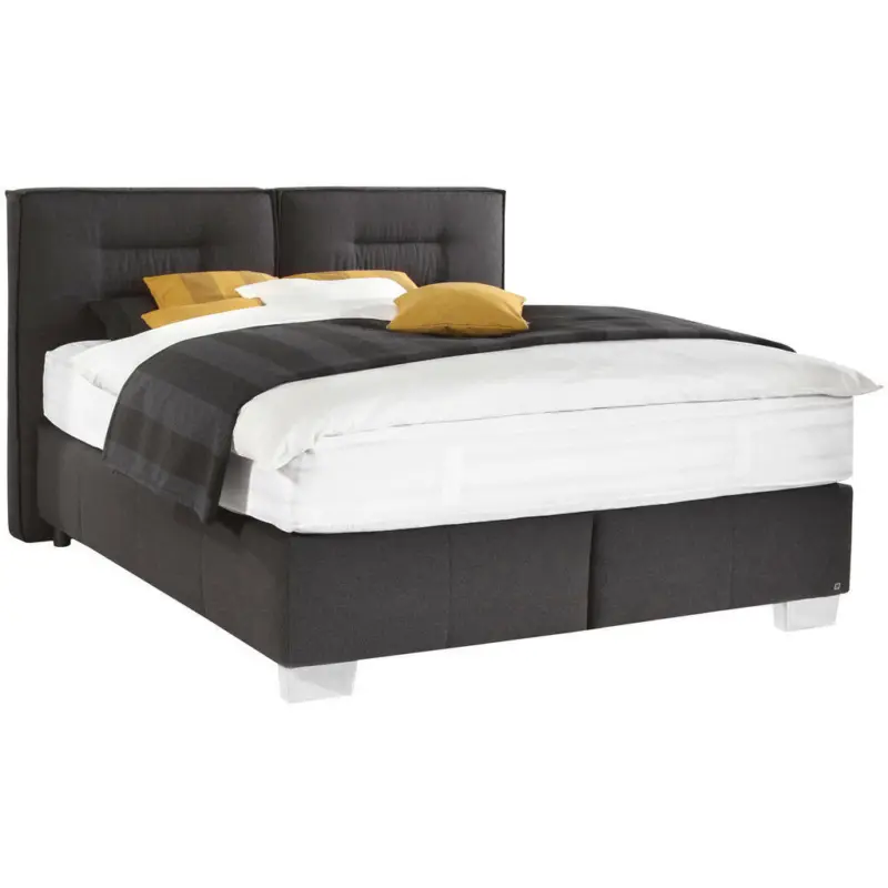 Boxspringbett 180/220 cm in Schwarz