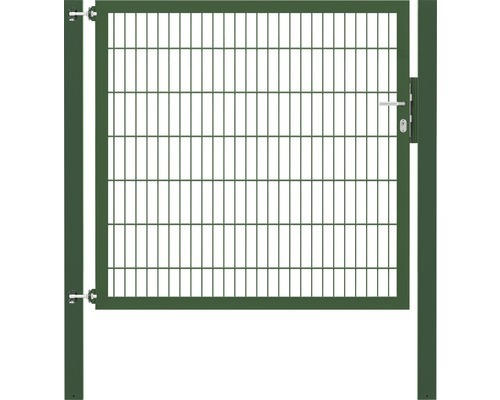 Stabgitter-Einzeltor ALBERTS Flexo Plus 8/6/8 150 x 140 cm inkl. Pfosten 10 x 10 cm grün