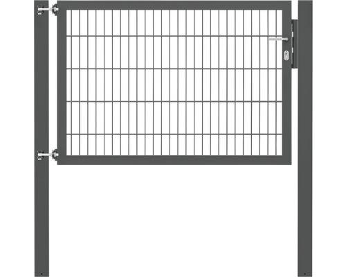 Stabgitter-Einzeltor ALBERTS Flexo Plus 8/6/8 150 x 100 cm inkl. Pfosten 10 x 10 cm anthrazit