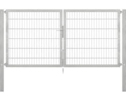 Stabgitter-Doppeltor ALBERTS Flexo Plus 8/6/8 250 x 120 cm inkl. Pfosten 8 x 8 cm feuerverzinkt