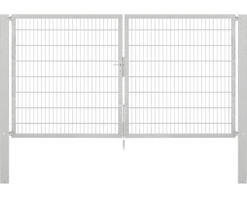 Stabgitter-Doppeltor ALBERTS Flexo Plus 8/6/8 300 x 160 cm inkl. Pfosten 10 x 10 cm feuerverzinkt