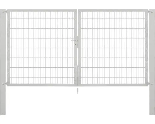 Stabgitter-Doppeltor ALBERTS Flexo Plus 8/6/8 300 x 160 cm inkl. Pfosten 10 x 10 cm feuerverzinkt
